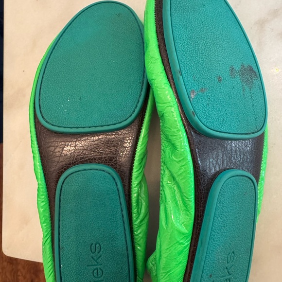 Tieks Green Ballet Flats - Picture 2 of 6